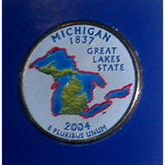 MICHIGAN COLORIZED QUARTER & FIRST DAY COVER BY POSTAL COMMEMORATIVE SOCIETY - Picture 3 of 3